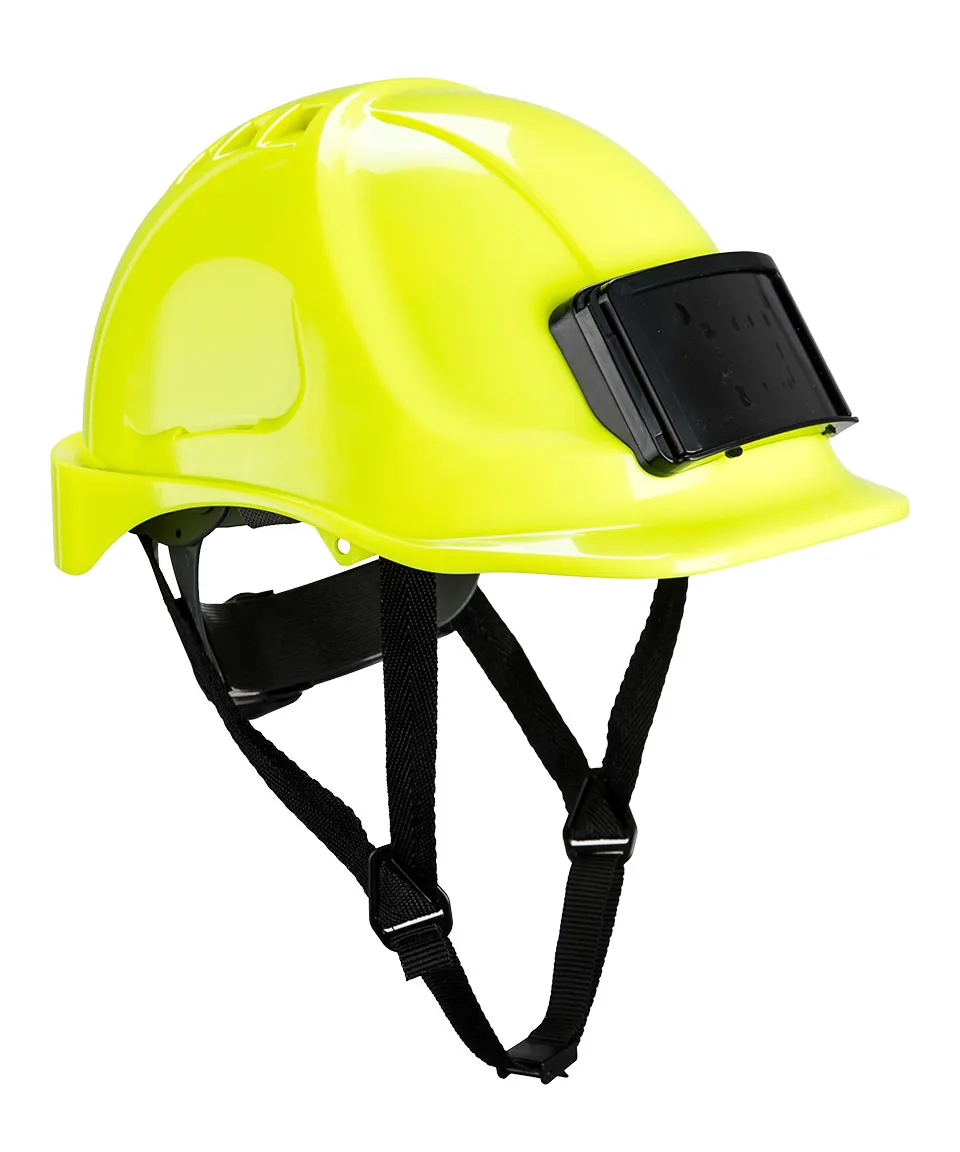 Portwest PB55 Endurance Badge Holder Helmet in Yellow