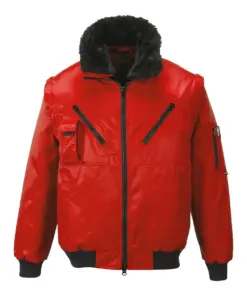 Portwest PJ10 Pilot Jacket in Red