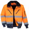 Portwest PJ50 Hi-Vis 3-in-1 Contrast Pilot Jacket in Orange/Navy