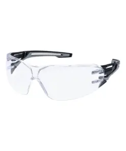 Portwest PR01 Anthracite Wraparound Safety Glasses in Clear