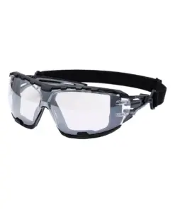 Portwest PR02 Anthracite Wraparound Plus Safety Glasses in Mirror (Indoor/Outdoor)