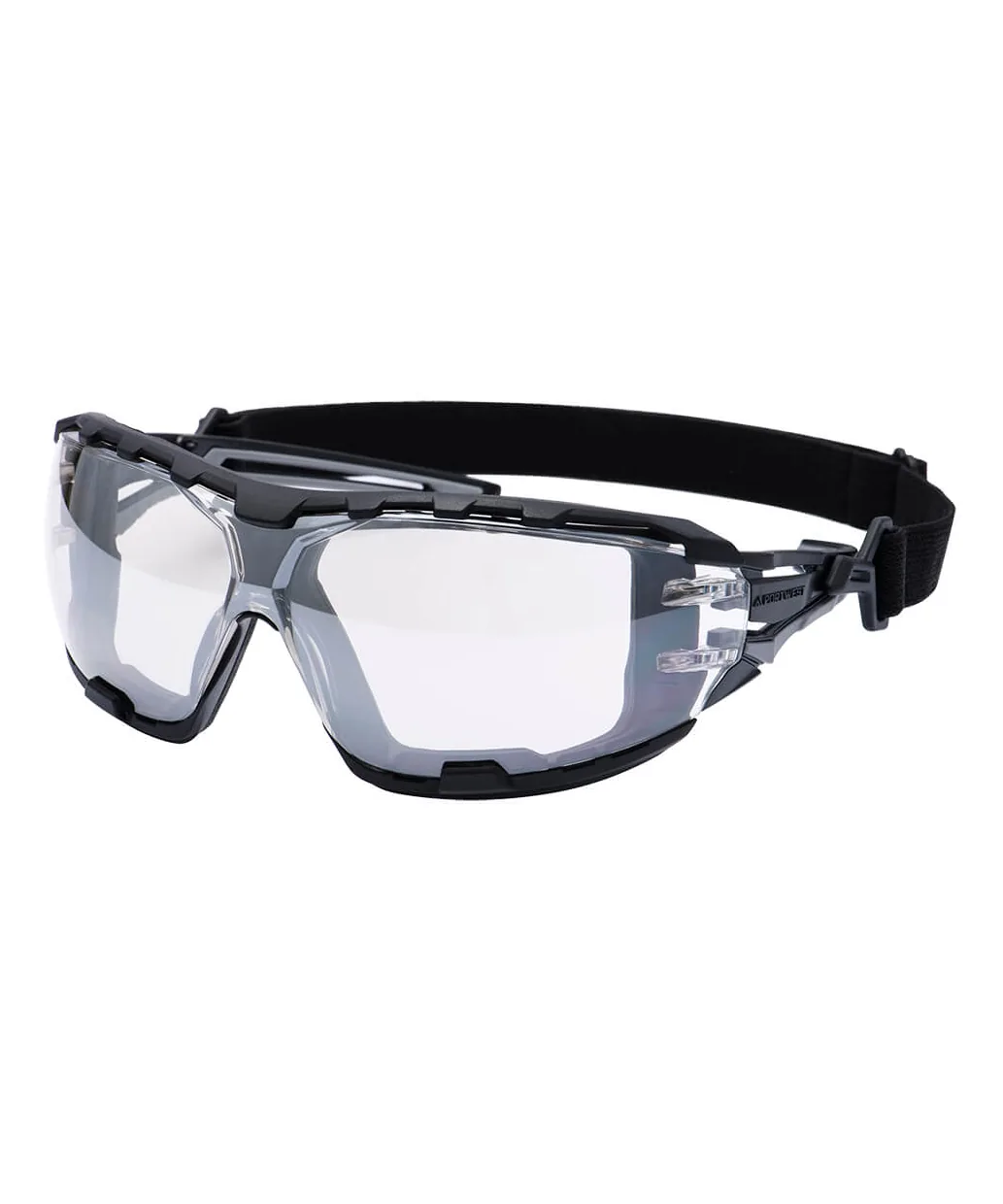 Portwest PR02 Anthracite Wraparound Plus Safety Glasses in Mirror (Indoor/Outdoor)