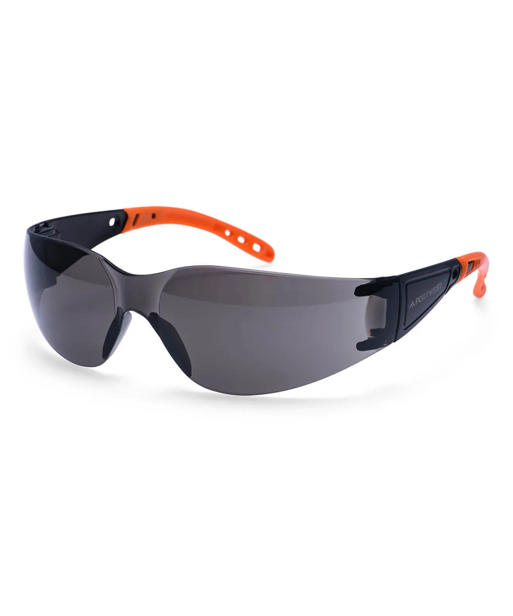 Portwest PR32 Wrap Around Hip Safety Glasses in Smoke