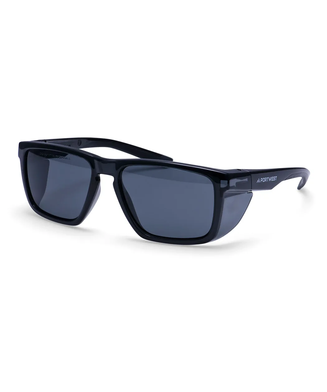 Portwest PS26 Side Shields Safety Glasses in Smoke