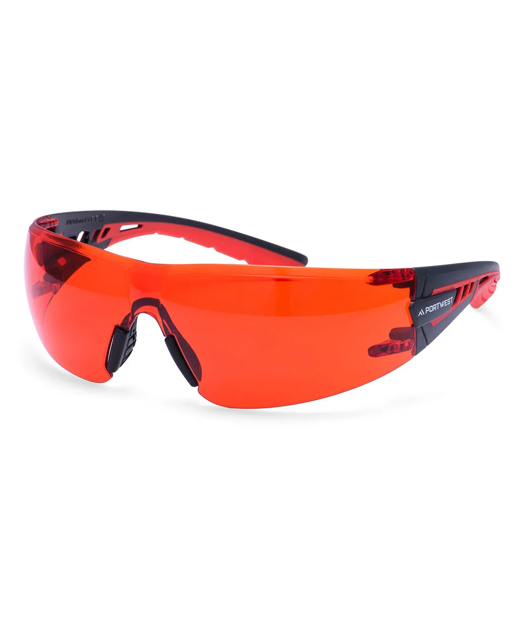 Portwest PS27 Tech Look Lite KN Safety Glasses in Red