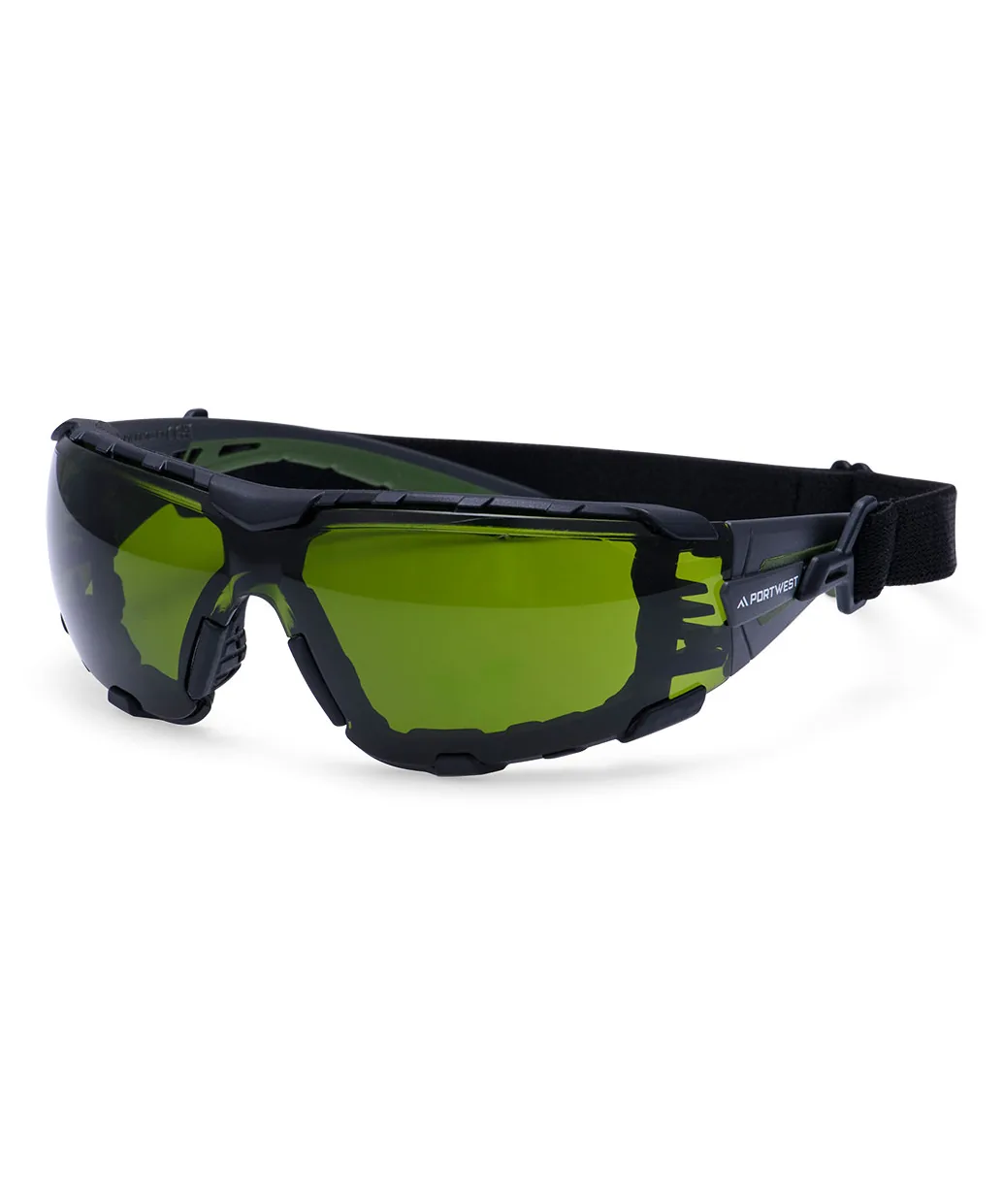Portwest PS28 Tech Look Pro KN Safety Glasses in Green