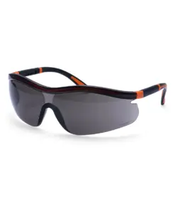 Portwest PS34 Neon Safety Glasses in Smoke