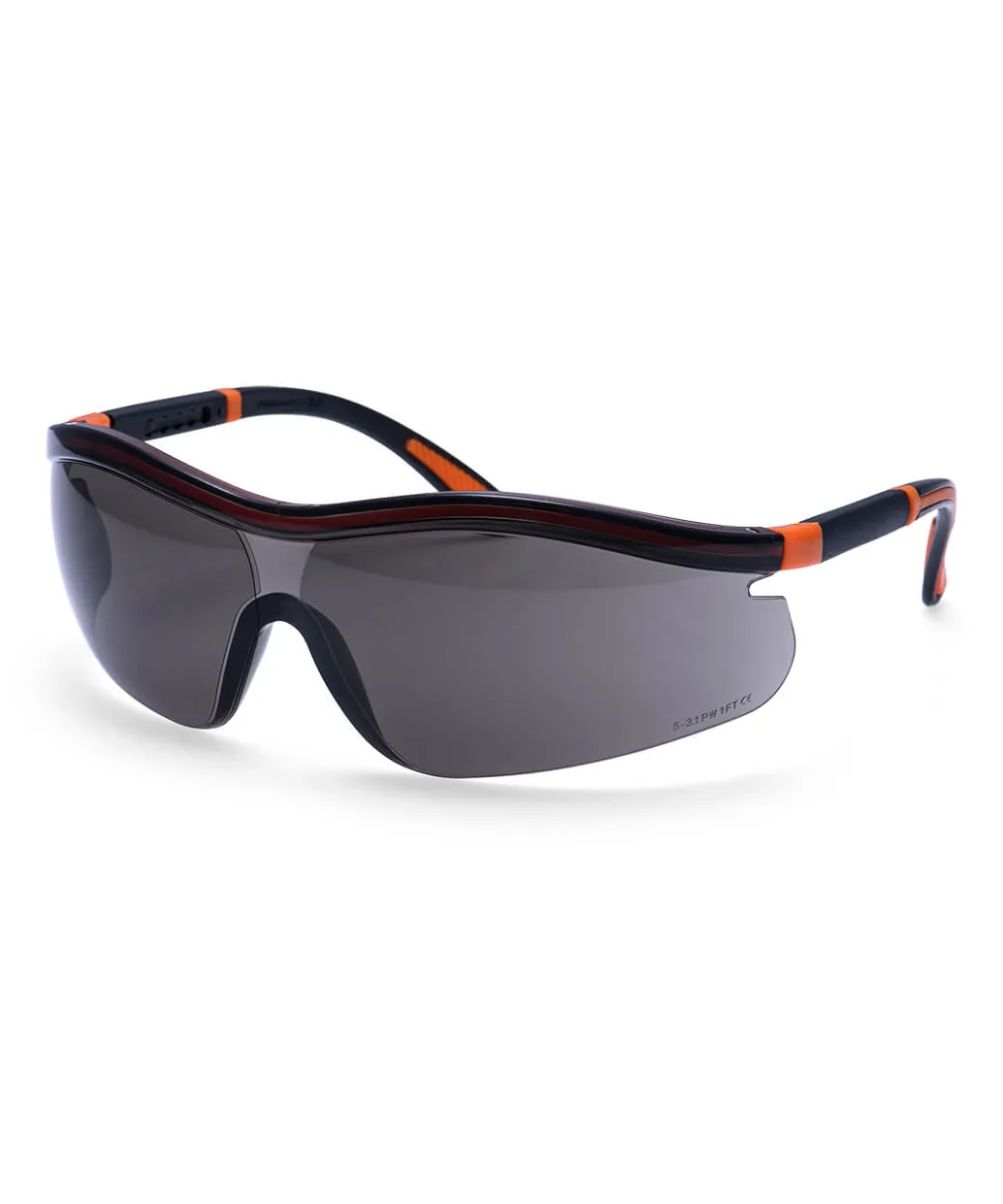 Portwest PS34 Neon Safety Glasses in Smoke