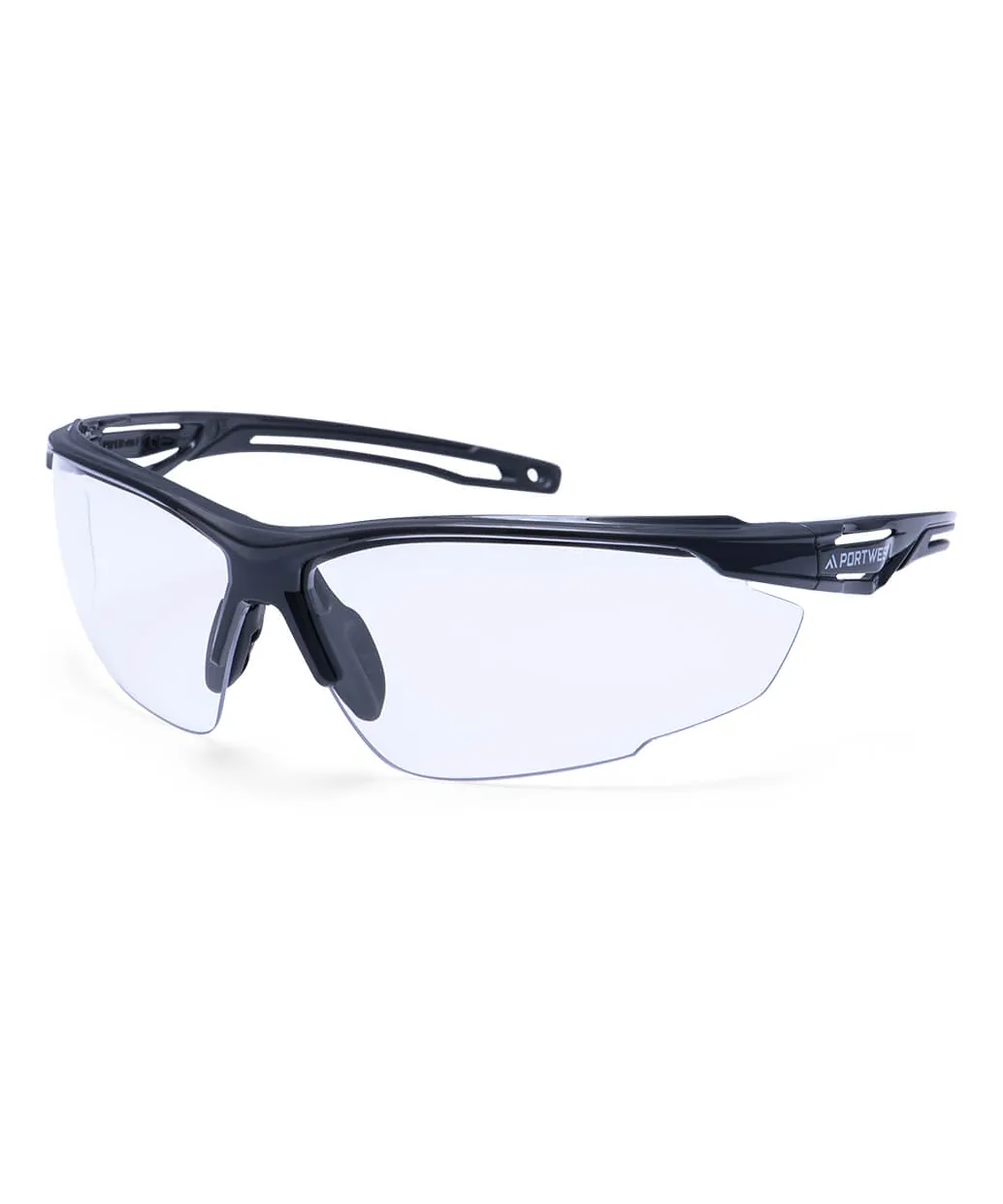 Portwest PS36 Anthracite Safety Glasses in Clear