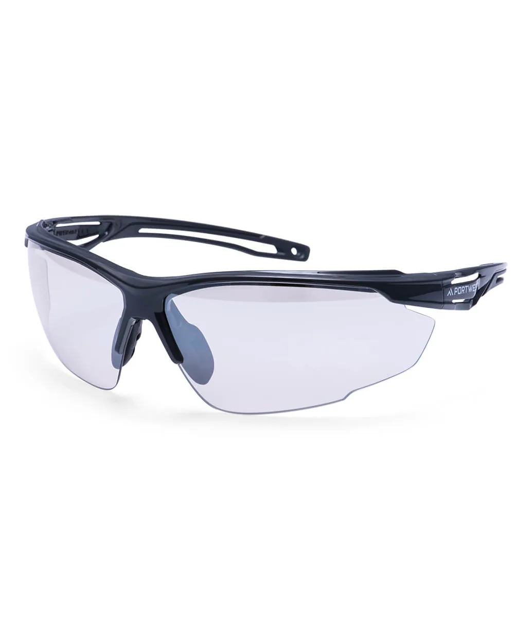 Portwest PS36 Anthracite Safety Glasses in Mirror (Indoor/Outdoor)