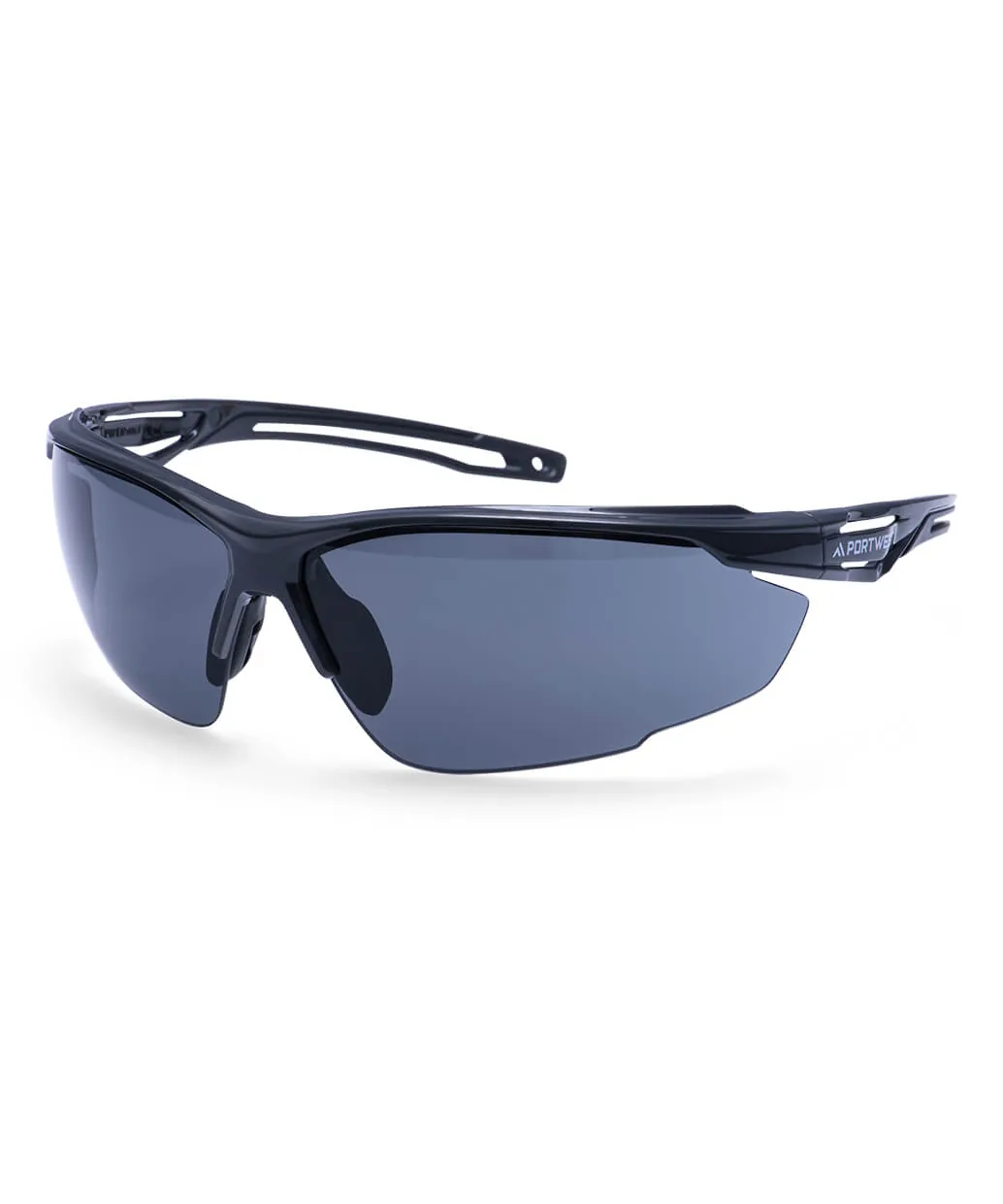 Portwest PS36 Anthracite Safety Glasses in Smoke