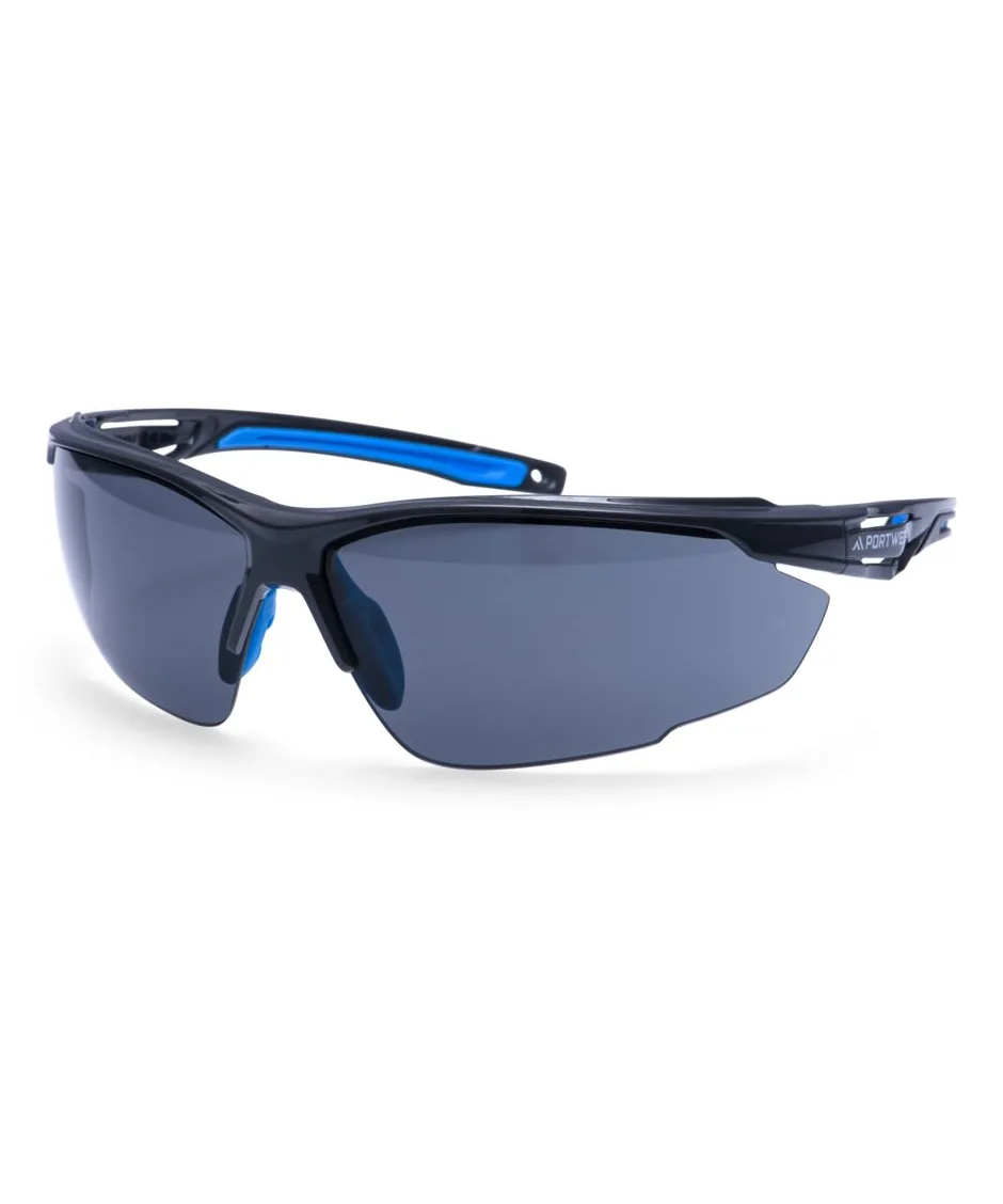 Portwest PS37 Anthracite KN Safety Glasses in Smoke