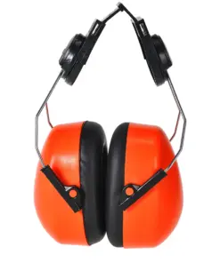 Portwest PS47 Endurance HV Clip-On Ear Defenders in Orange