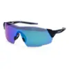 Portwest PT01 Sporty Shield Safety Glasses in Blue Mirror