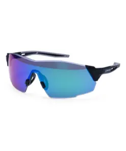 Portwest PT01 Sporty Shield Safety Glasses in Blue Mirror