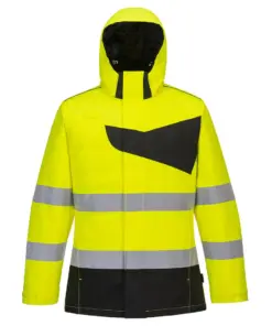 Portwest PW261 Hi-Vis Winter Jacket in Yellow/Black