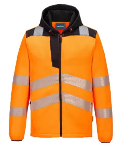 Portwest PW335 PW3 Hi-Vis Technical Fleece in Orange/Black