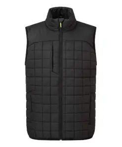 Portwest PW339 PW3 Square Baffle Bodywarmer in Black
