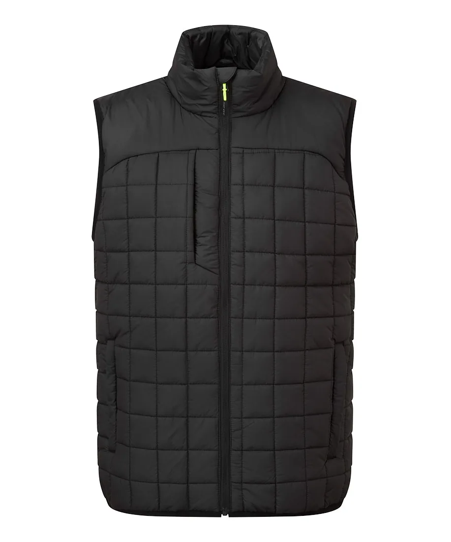 Portwest PW339 PW3 Square Baffle Bodywarmer in Black
