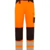 Portwest PW340 PW3 Hi-Vis Work Trousers in Orange/Black