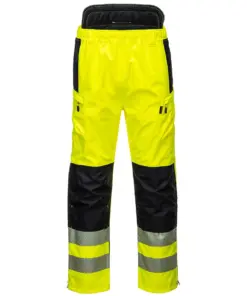 Portwest PW342 PW3 Hi-Vis Extreme Rain Trousers in Yellow/Black