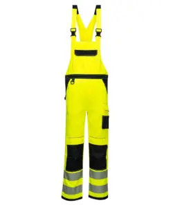 Portwest PW344 PW3 Hi-Vis Bib and Brace in Yellow/Black