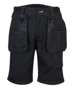 Portwest PW345 PW3 Holster Work Shorts in Black