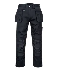 Portwest PW347 PW3 Cotton Work Holster Trousers in Black