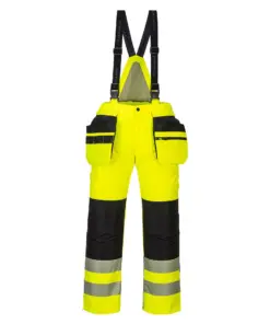 Portwest PW351 PW3 Hi-Vis Winter Trousers in Yellow/Black