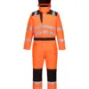 Portwest PW352 PW3 Hi-Vis Winter Coverall in Orange/Black