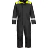 Portwest PW353 PW3 Winter Coverall in Black/Yellow