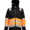 Portwest PW368 PW3 Hi-Vis Class 1 Extreme Rain Jacket in Orange/Black