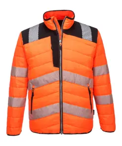 Portwest PW371 PW3 Hi-Vis Baffle Jacket in Orange/Black