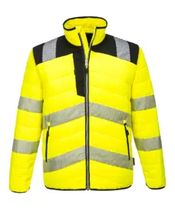 Portwest PW371 PW3 Hi-Vis Baffle Jacket in Yellow/Black