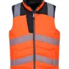 Portwest PW374 PW3 Hi-Vis Reversible Bodywarmer in Orange/Black