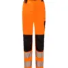 Portwest PW385 PW3 Hi-Vis Women's Stretch Work Trousers in Orange/Black