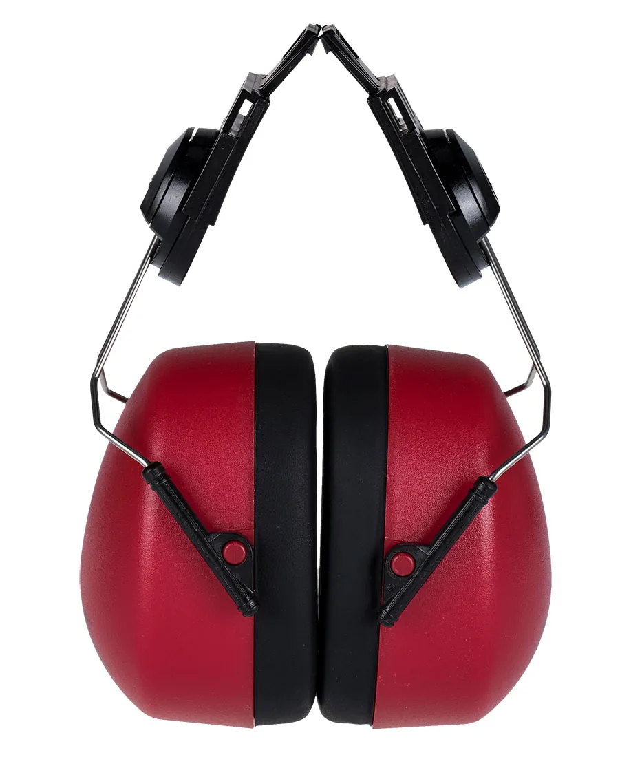 Portwest PW42 Clip-On Ear Defenders in Red