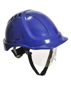 Portwest PW54 Endurance Plus Visor Helmet in Royal Blue