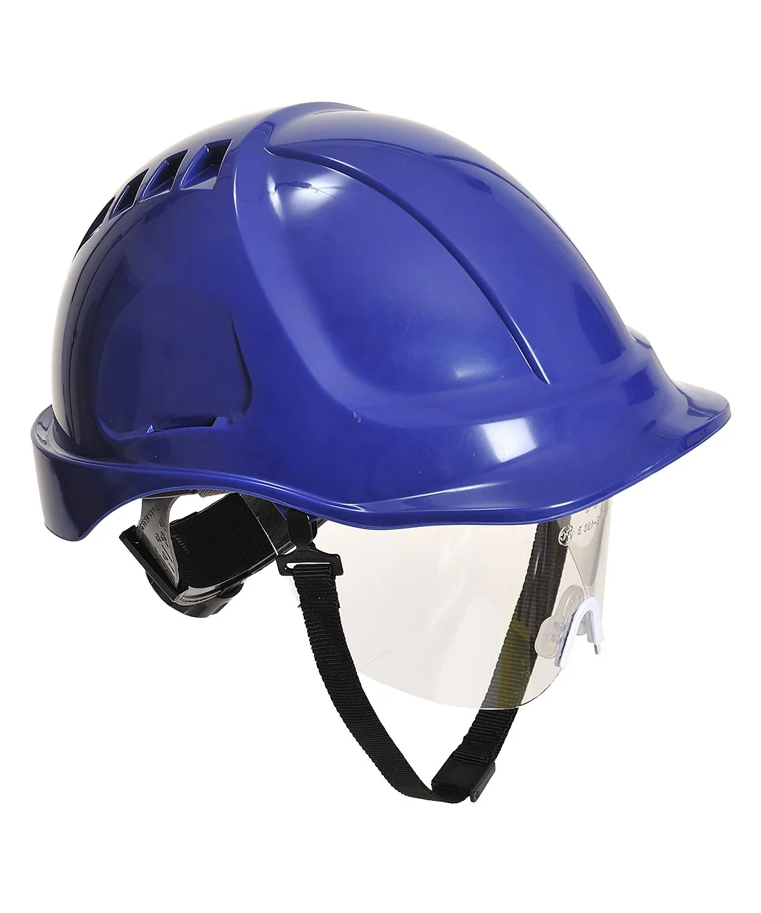 Portwest PW54 Endurance Plus Visor Helmet in Royal Blue