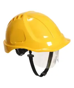 Portwest PW54 Endurance Plus Visor Helmet in Yellow