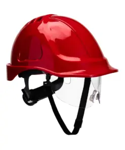 Portwest PW55 Endurance Visor Helmet in Red