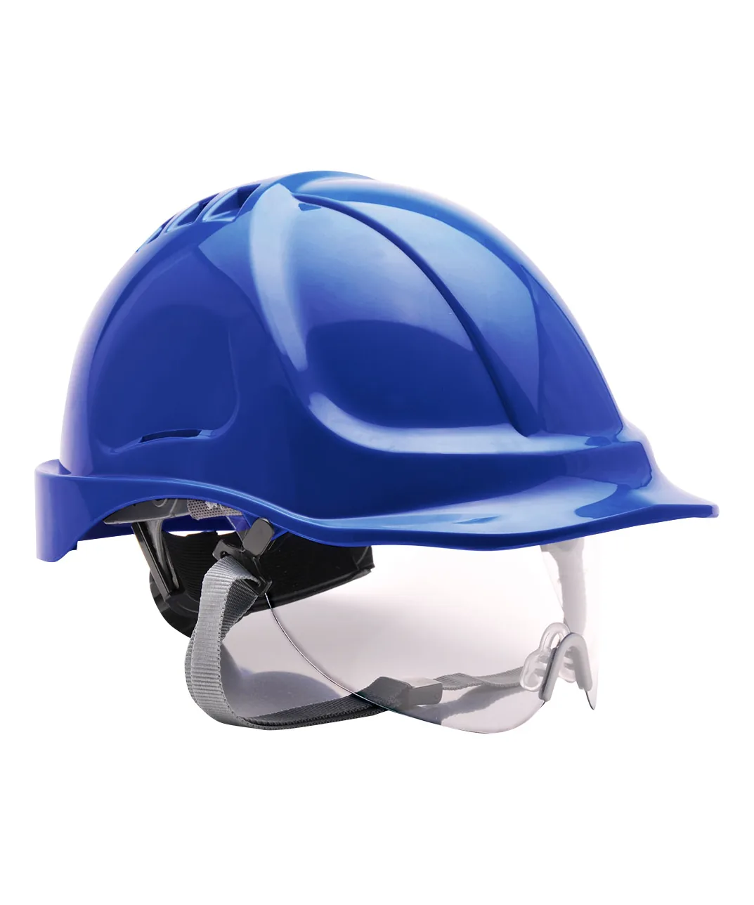 Portwest PW55 Endurance Visor Helmet in Royal Blue