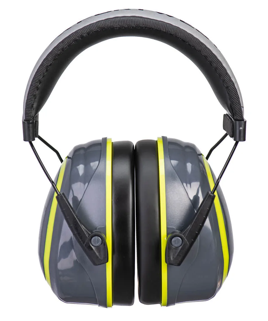 Portwest PW73 HV Extreme Ear Defenders Medium in Grey/Yellow