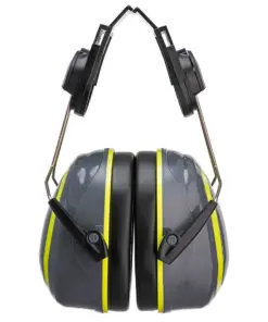 Portwest PW76 HV Extreme Ear Defenders Medium Clip-On in Grey/Yellow