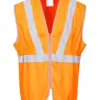 Portwest RT20 Hi-Vis Zip Long Length Vest in Orange