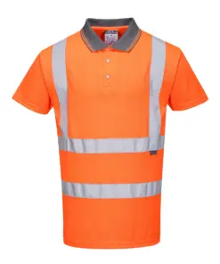 Portwest RT22 Hi-Vis Polo Shirt Short Sleeve in Orange