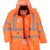 Portwest RT27 Hi-Vis Breathable 7-in-1 Traffic Jacket in Orange