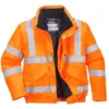 Portwest RT32 Hi-Vis Winter Bomber Jacket in Orange