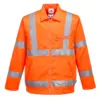 Portwest RT40 Hi-Vis Polycotton Bomber Jacket in Orange