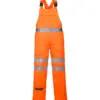 Portwest RT43 Hi-Vis Polycotton Service Bib and Brace in Orange